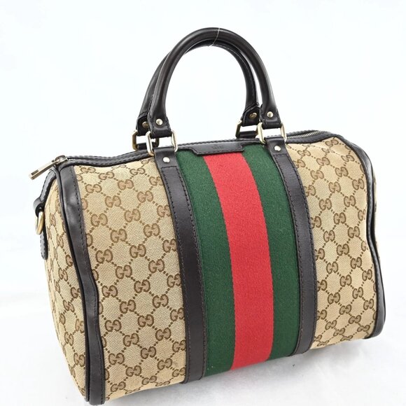 GUCCI Sherry Line Boston Bag GG Canvas Hand Bag bsj630-102325 - Picture 5 of 16